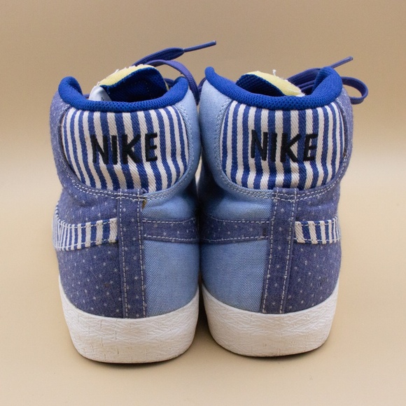 Nike Blazer Premium Vintage Mid Blue Shoes 638322-402 Men's Size 10 - Picture 4 of 8
